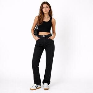 Aviator Nation Black Jeans Straight Leg Sz 34 Western Trendy Coastal Cowgirl